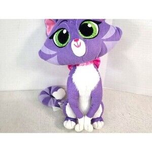 Vintage Disney Store Aristocats Cat Pink & Purple 12" Soft Stuff Animal Toy